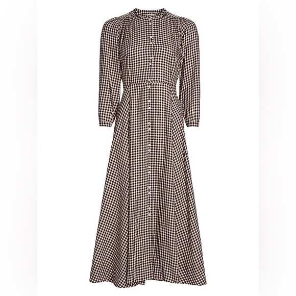 Doen Dresses & Skirts - Dôen Marielle dress in Delphine plaid gingham - LIKE NEW